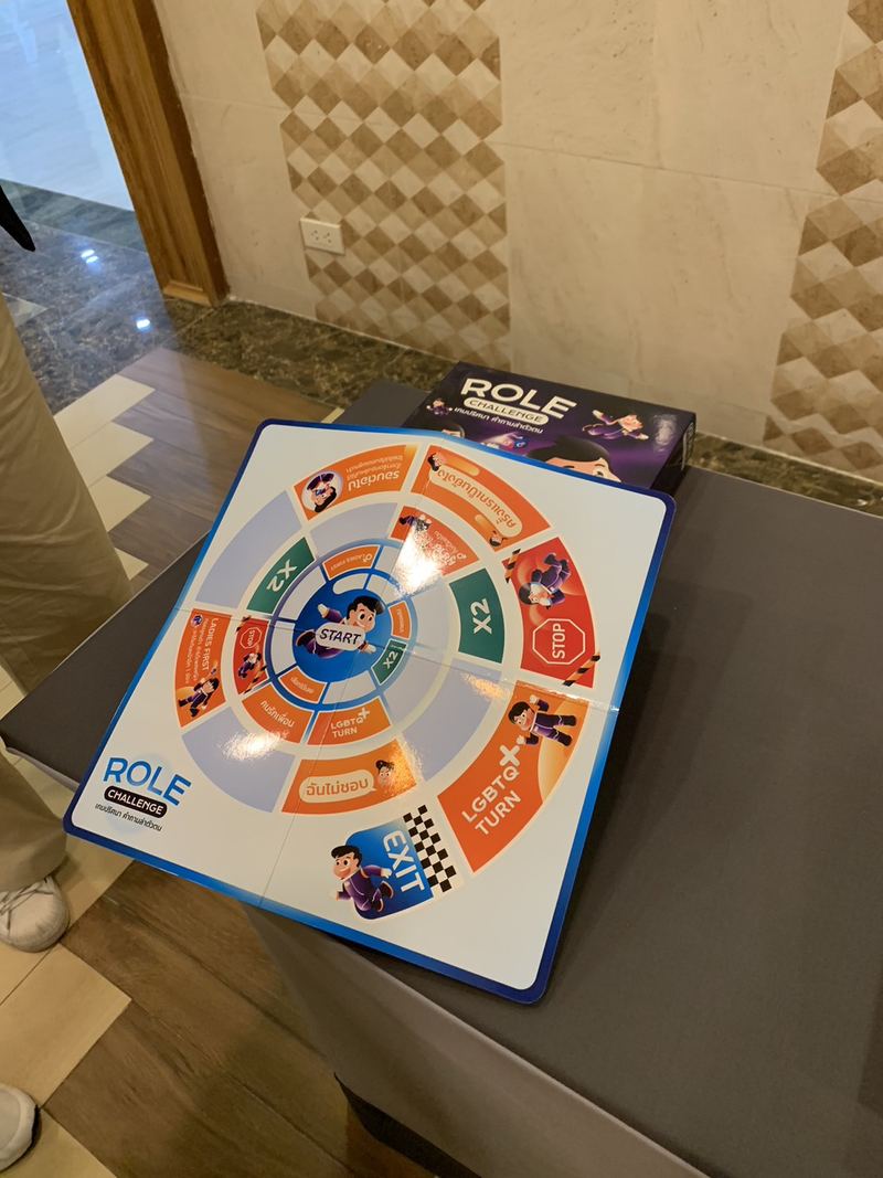The ROLE teaching board game used in Teen Club sessions